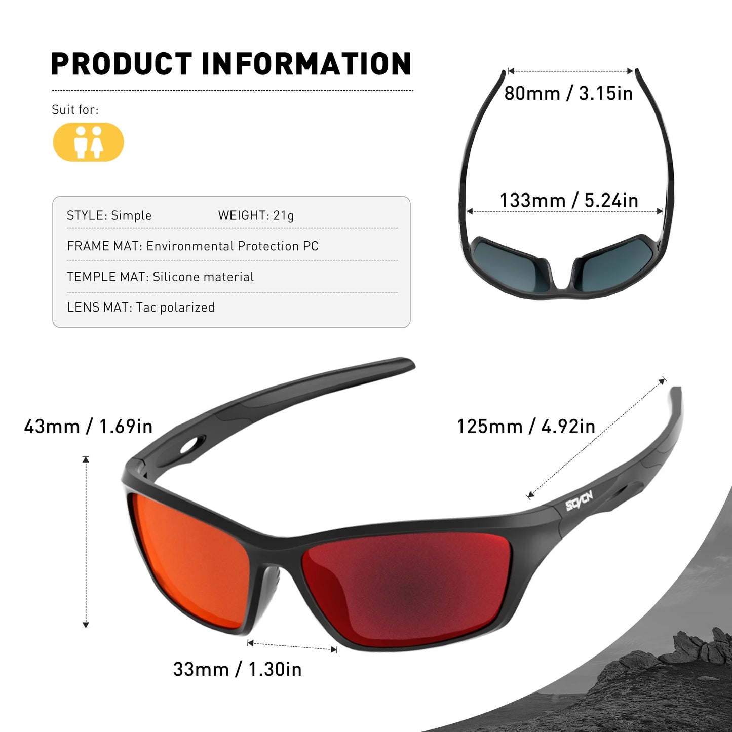 2023 New Sunglasses for Man Women Cycling Glasses Sports Road bike Mountain Bicycle Riding Goggle Sport Eyewear Cycling Glasses