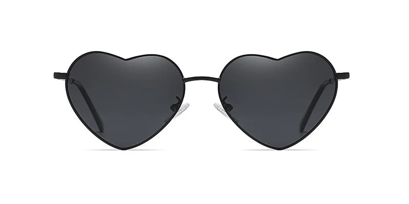 2024 Love Heart Sunglasses Women Punk Design Vintage Women's Polarized Sun glasses Men Shades UV400 Protection lentes