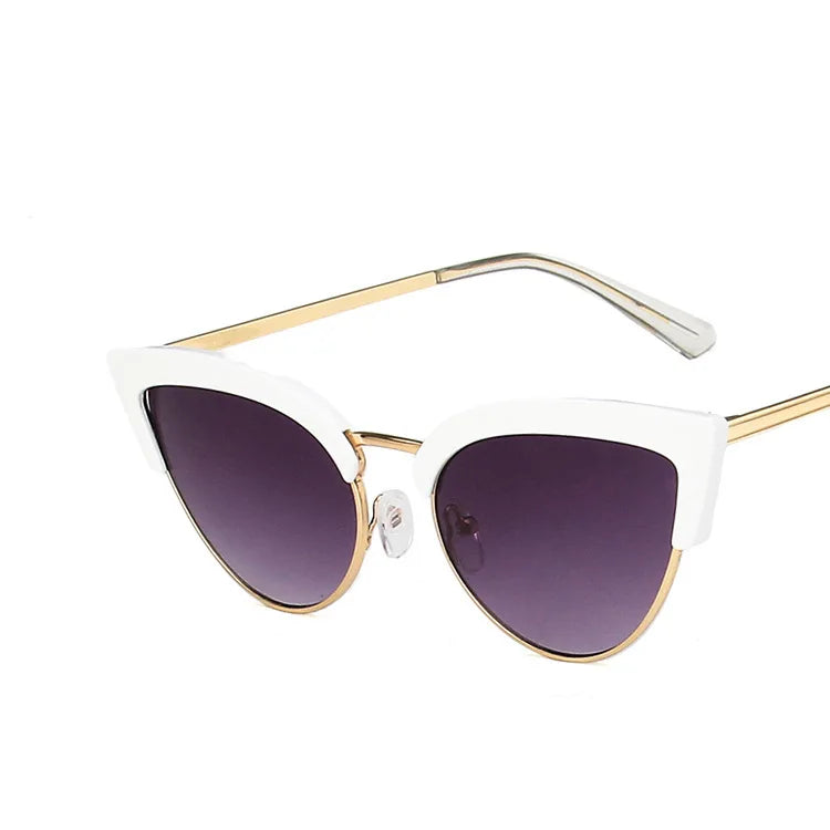 Cat Eye Sunglasses Women Vintage Luxury Brand Designer Black Glasses Sun Glasses For female Big Frame UV400 Eyewear Shades