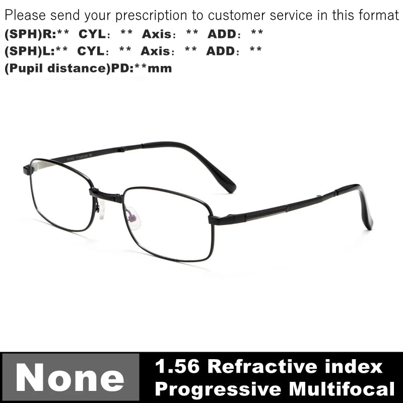 Custom Multifocal Foldable Prescription Glasses Men Portable Photochromic Reading Sunglasses Anti-fatigue Myopia Goggles Women