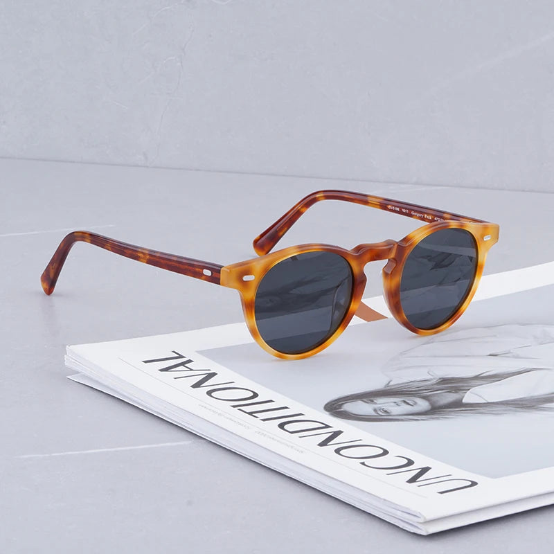 Gregory Peck Brand Designer Women Sunglasses Vintage Blue Sunglasses Retro Sun Glasses Womens Sunglasses Luxury Brand