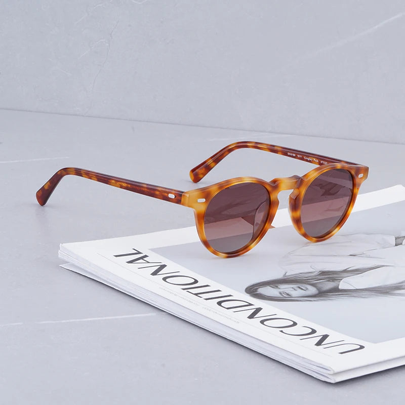 Gregory Peck Brand Designer Women Sunglasses Vintage Blue Sunglasses Retro Sun Glasses Womens Sunglasses Luxury Brand
