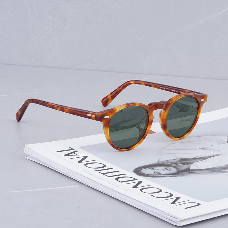 Gregory Peck Brand Designer Women Sunglasses Vintage Blue Sunglasses Retro Sun Glasses Womens Sunglasses Luxury Brand