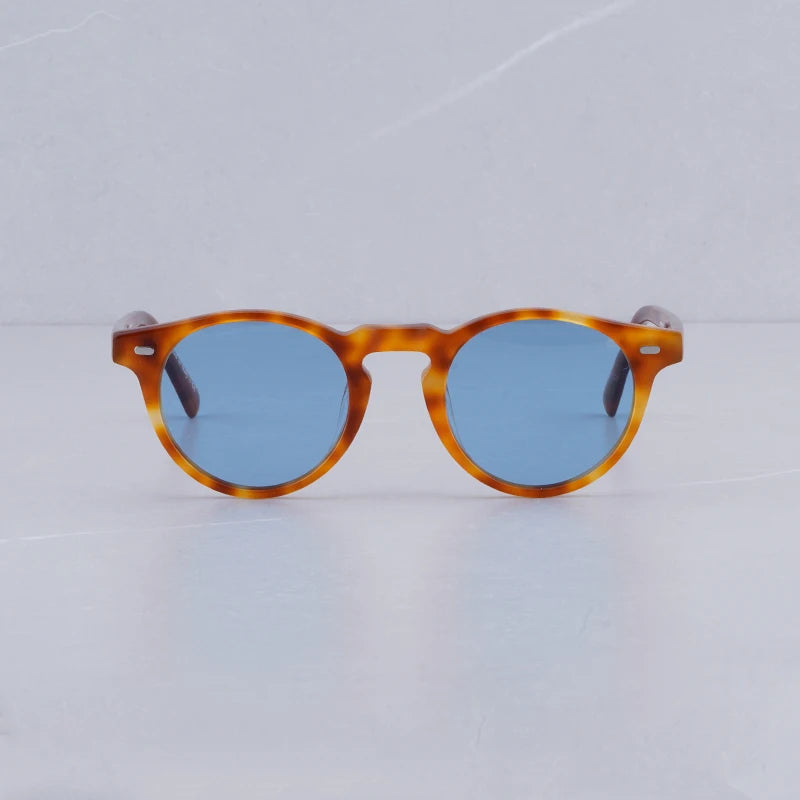 Gregory Peck Brand Designer Women Sunglasses Vintage Blue Sunglasses Retro Sun Glasses Womens Sunglasses Luxury Brand