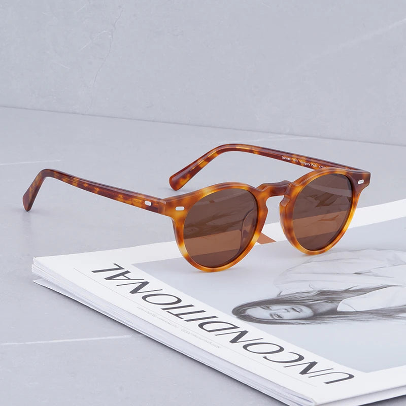 Gregory Peck Brand Designer Women Sunglasses Vintage Blue Sunglasses Retro Sun Glasses Womens Sunglasses Luxury Brand