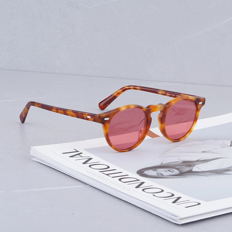 Gregory Peck Brand Designer Women Sunglasses Vintage Blue Sunglasses Retro Sun Glasses Womens Sunglasses Luxury Brand