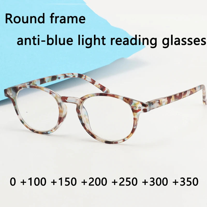 Gradient Frame Clear Anti Blue Light Reading Glasses Women Blocking Computer Harmful Light Presbyopic Glasses black +200