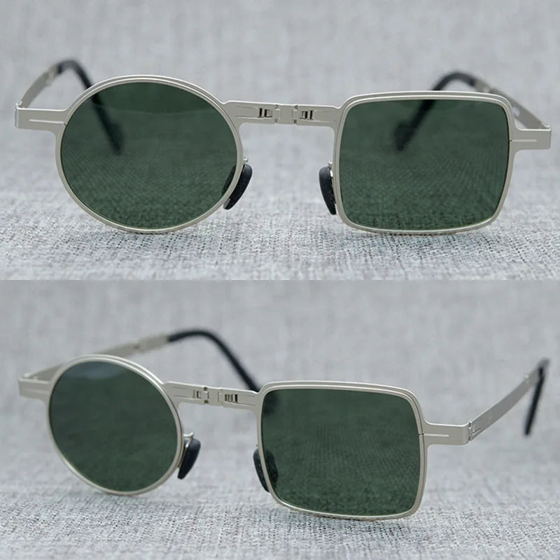 Hand-made Fashional Ultra-light Foldable Sunglasses Polarized UV400 Driving Sun Glasses for Men and Women