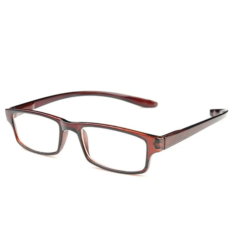 Hanging Neck Reading Glasses Men Square Frame Black Flexible Arms Presbyopic Glasses Eyeweaer Women Plastic Portable Gafas +1.50