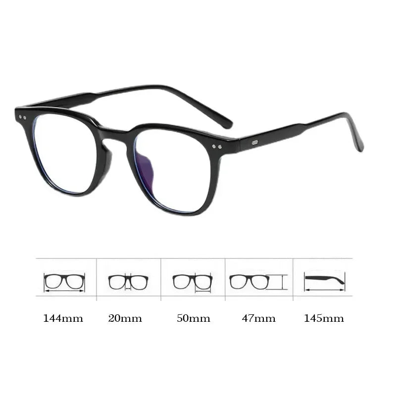 Ins Anti-blue Glasses Women Cute Plain Glasses Men Eyewear Cute Decorative Computer Glasses