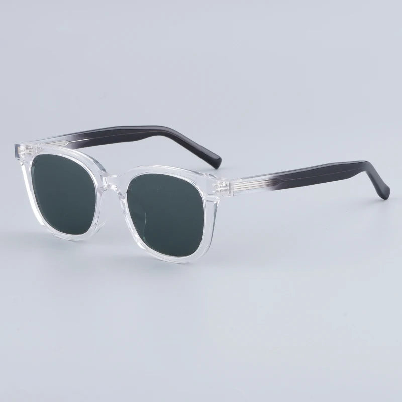 Japanese Square Sunglasses Men Acetate Uv400 Classical Gradient Designer Brand Eyeglasses Women Korean Style Eyewear