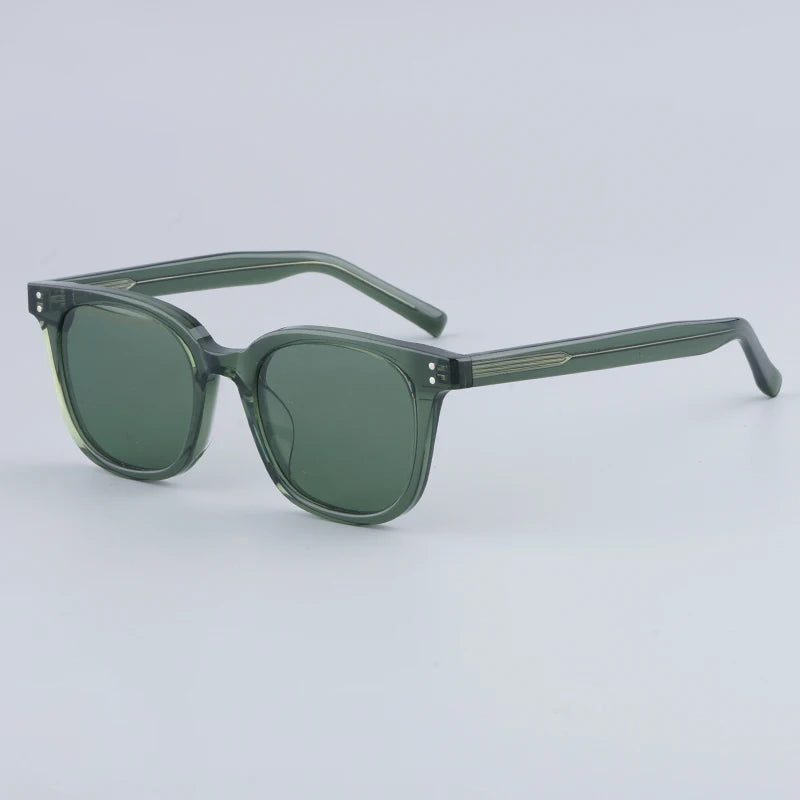 Japanese Square Sunglasses Men Acetate Uv400 Classical Gradient Designer Brand Eyeglasses Women Korean Style Eyewear