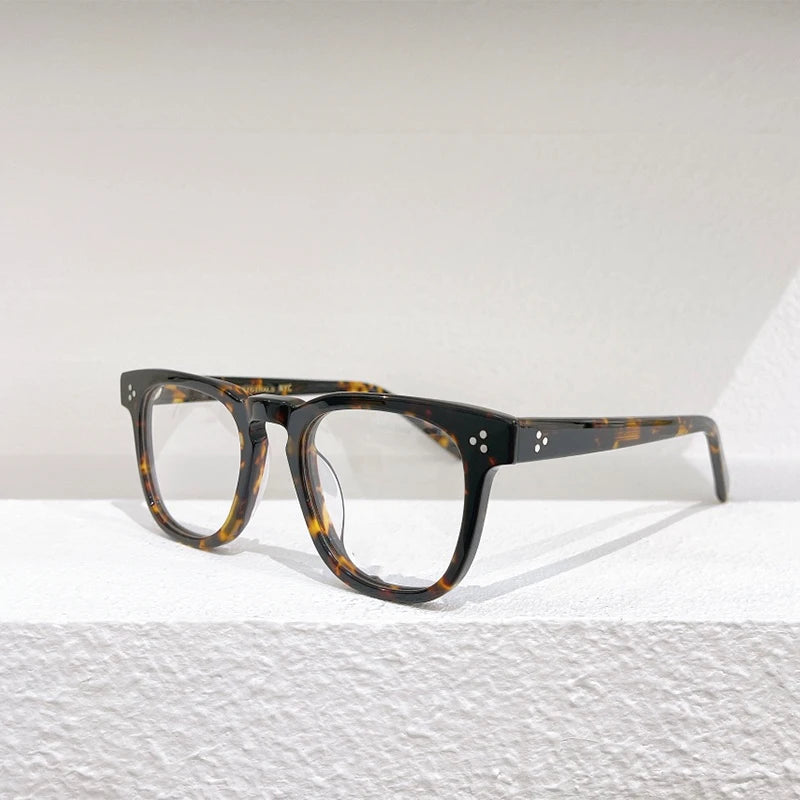 Johnny Depp Lemtosh DUDEL Eyewear Acetate Vintage Oval Eyeglasses Men Women Retro Glasses Men Myopia Prescription Glasses Women