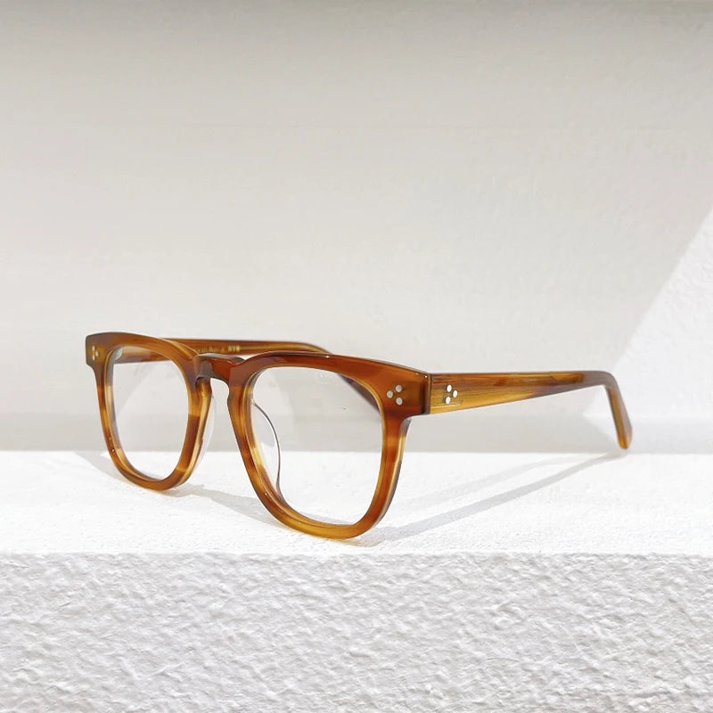 Johnny Depp Lemtosh DUDEL Eyewear Acetate Vintage Oval Eyeglasses Men Women Retro Glasses Men Myopia Prescription Glasses Women