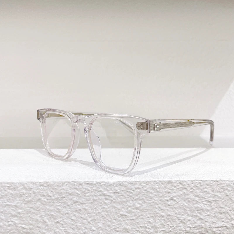 Johnny Depp Lemtosh DUDEL Eyewear Acetate Vintage Oval Eyeglasses Men Women Retro Glasses Men Myopia Prescription Glasses Women