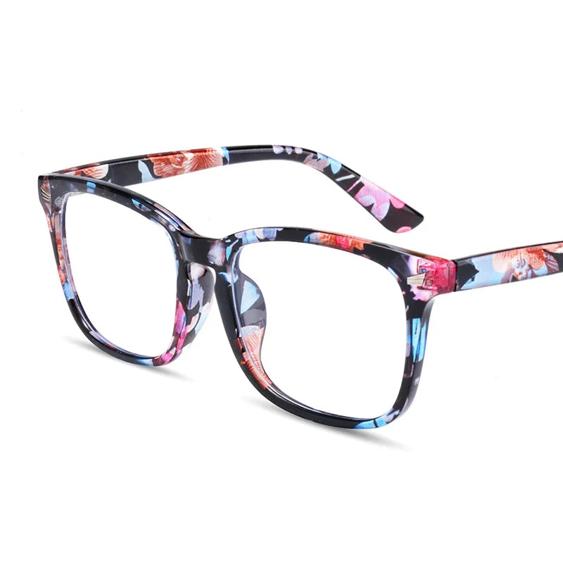LNFCXI New Retro Computer Glasses Men Spectacles Frames Women with Free 1 Pcs Leather Case