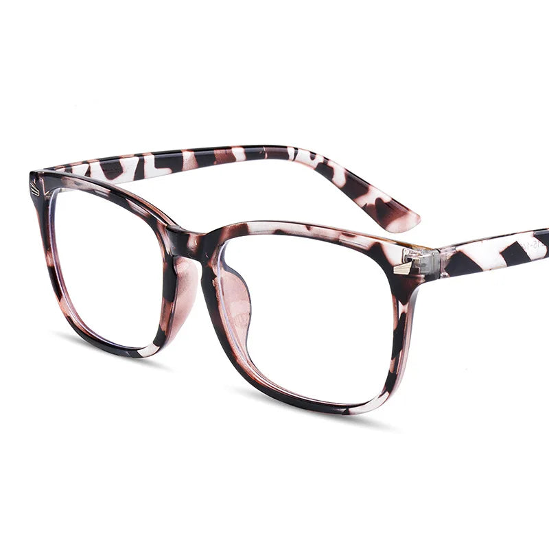 LNFCXI New Retro Computer Glasses Men Spectacles Frames Women with Free 1 Pcs Leather Case