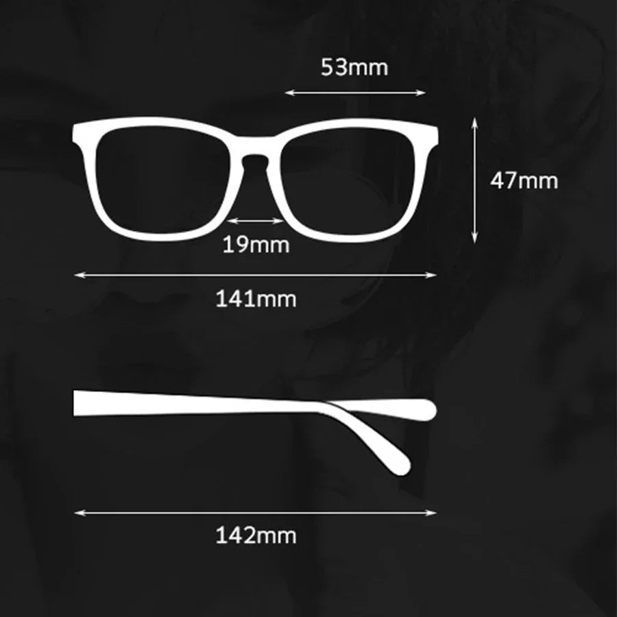 LNFCXI New Retro Computer Glasses Men Spectacles Frames Women with Free 1 Pcs Leather Case