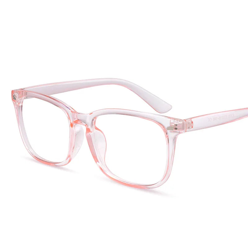 LNFCXI New Retro Computer Glasses Men Spectacles Frames Women with Free 1 Pcs Leather Case