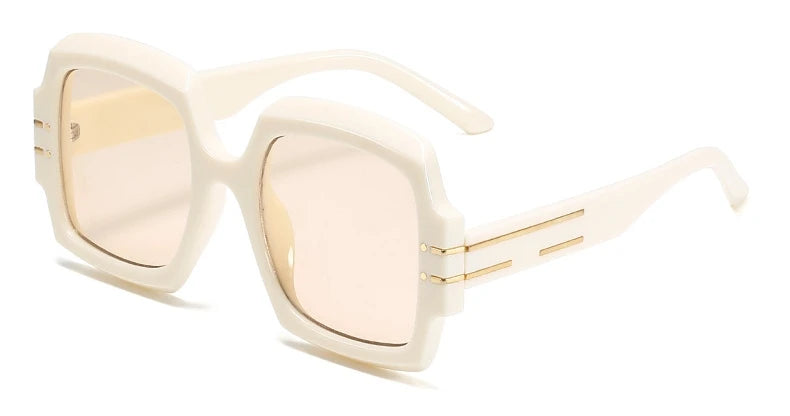Luxury Brand Designer Square Sunglasses High Quality Oversized Black Gradients Lens Sun Glasses For Women Oculos
