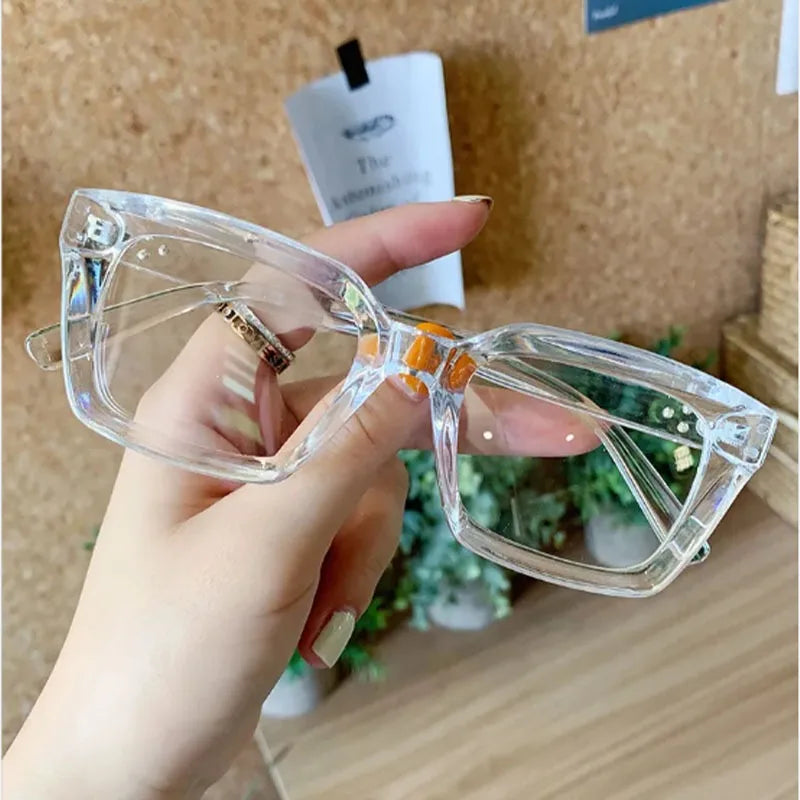New Oversized Square Reading Glasses Men Women Portable Large Frame High-definition Presbyopia Eyeglasses Diopter 0~+ 3.00 Gafas