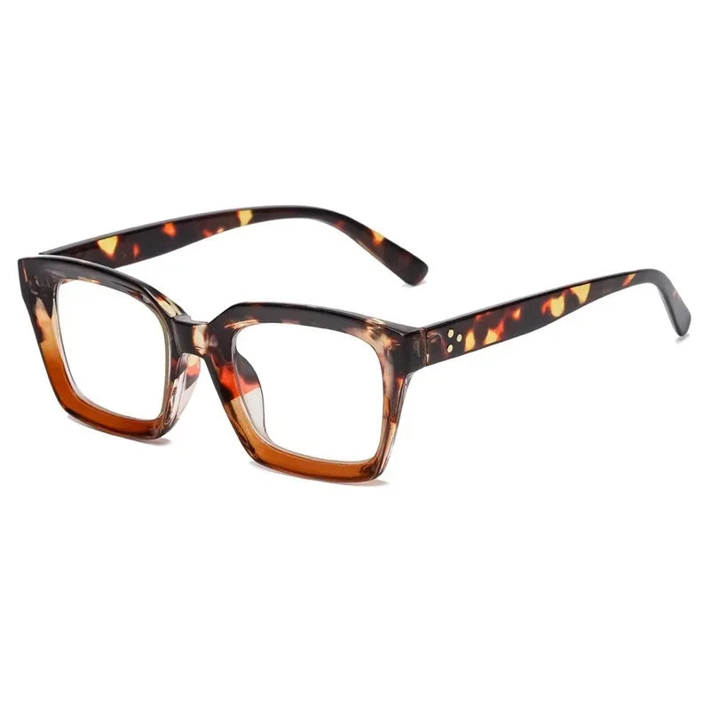 New Oversized Square Reading Glasses Men Women Portable Large Frame High-definition Presbyopia Eyeglasses Diopter 0~+ 3.00 Gafas
