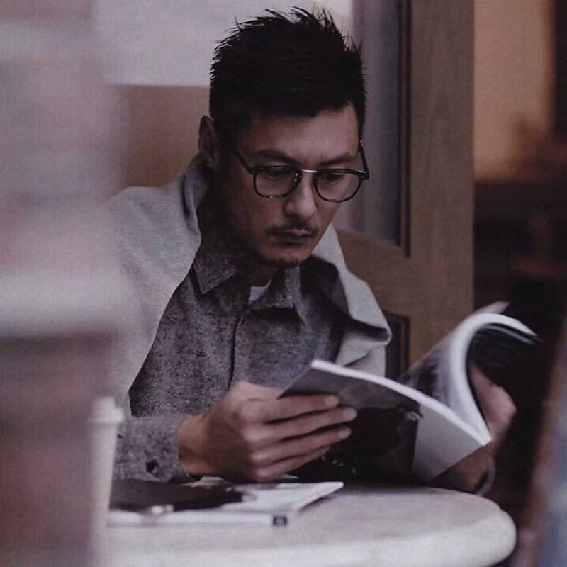 New Trend vintage Reading Glasses Men Women High Quality Black Full Frame Business Office Men Aspherical Len +25 75 125 175 225