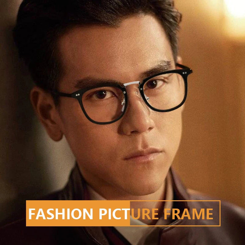 New Trend vintage Reading Glasses Men Women High Quality Black Full Frame Business Office Men Aspherical Len +25 75 125 175 225
