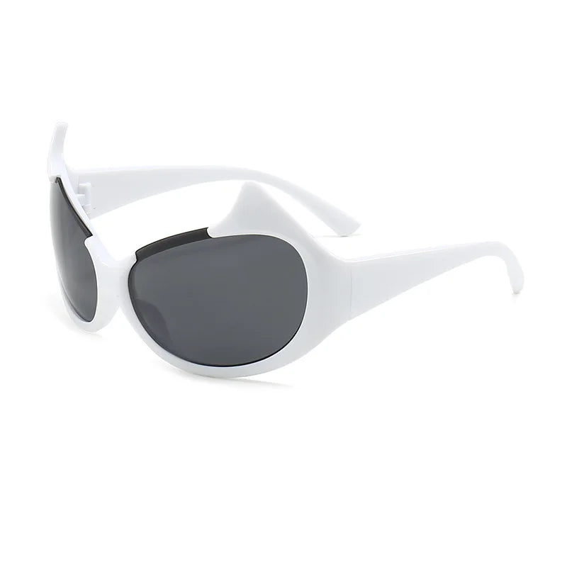 XJiea Designer Cat Eye Women's Sunglasses Vintage Big Frame Sexy Sun Glasses For Men Y2K Party Accessory Eyewear UV400