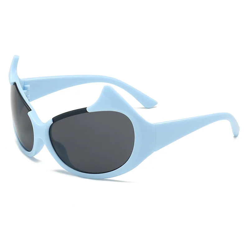 XJiea Designer Cat Eye Women's Sunglasses Vintage Big Frame Sexy Sun Glasses For Men Y2K Party Accessory Eyewear UV400