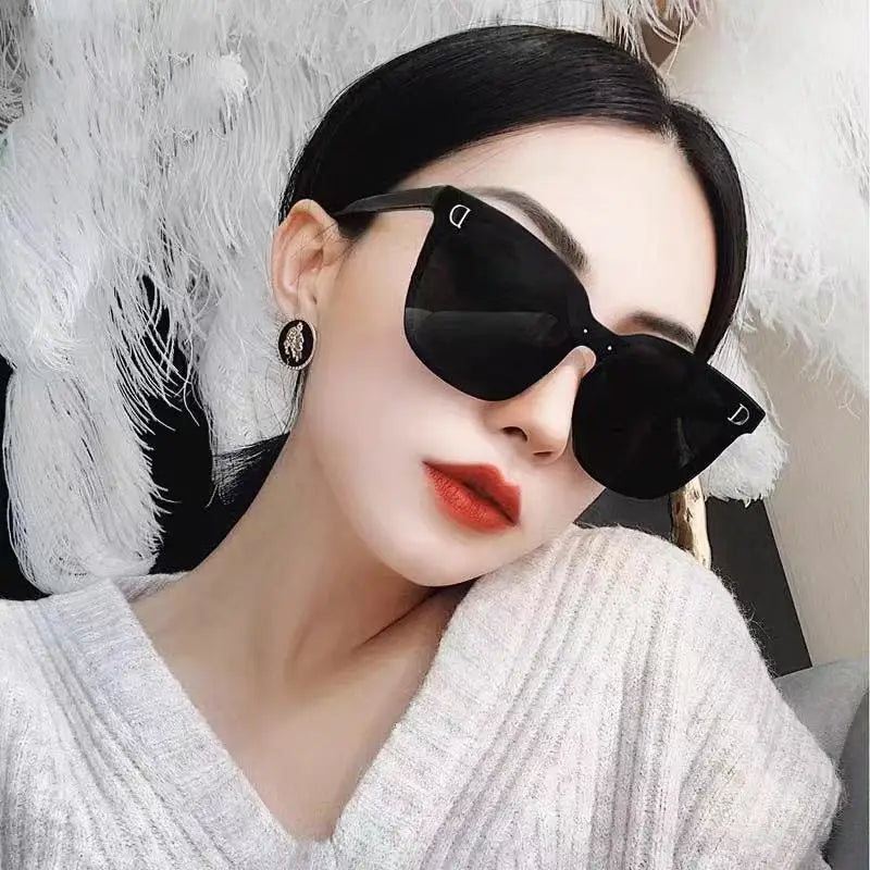 ZXWLYXGX Brand Square Sunglasses Woman Mirror Gradient Sun Glasses Men Female Big Frame Modern Vintage Oculos De Sol