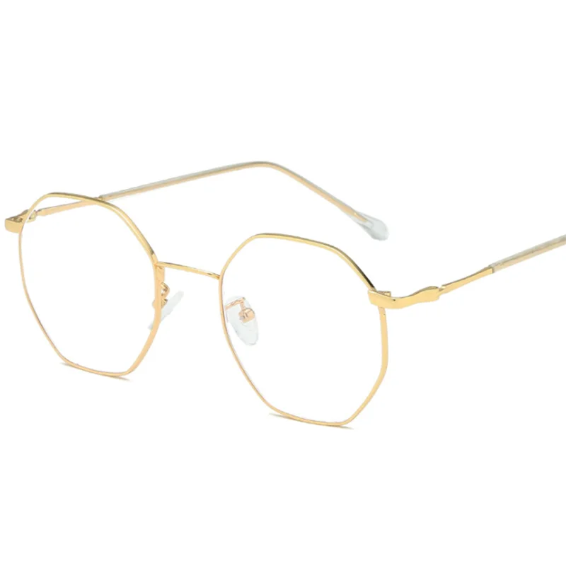 -1.0 -1.5 -2.0 -2.5 -3.0 to -6 Anti Blue Finished Myopia Glasses Women Men Metal Polygon Eyewear Short-sight Eyeglasses Minus