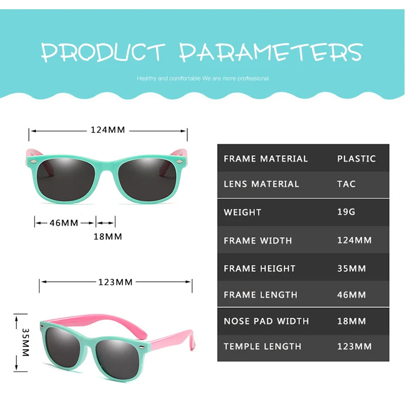 20 Colours New Polarized Kids Sunglasses Boys Girls Baby  Sun Glasses  Eyewear Child Shades Gafas UV400 Goggle