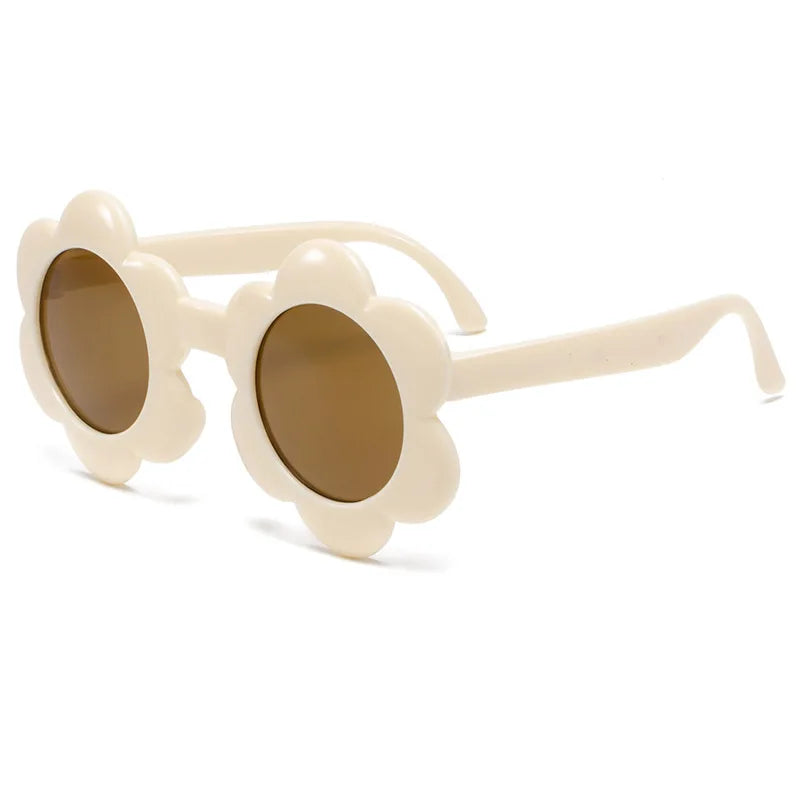 2024 New Children Cute Colors Acrylic Sun Flower Sunglasses UV400 Baby Girls Outdoor Protection Sunglasses Kids Sun Glasses