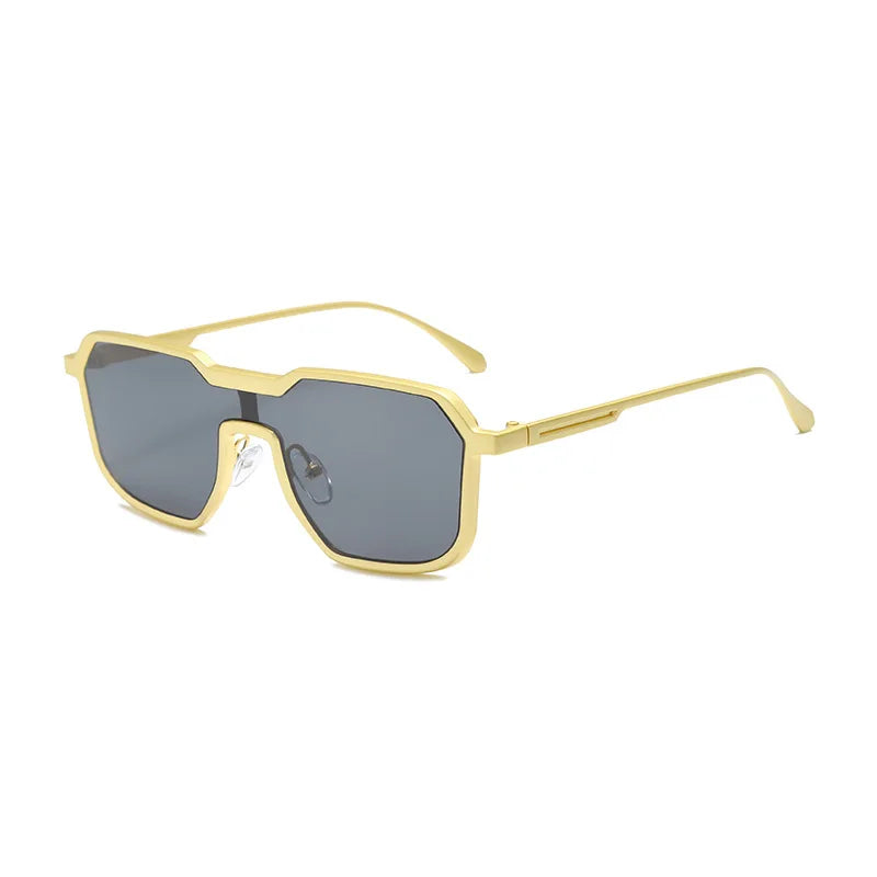 2024 New Irregular Sunglasses for Men Steampunk Style Metal Sunglasses Luxury Designer Sunglasses Womens Sun Glasses Wholesale