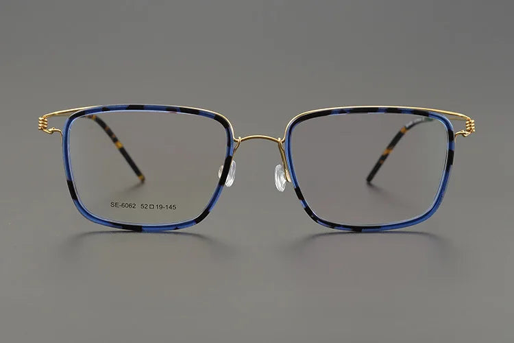 7G Japanese Style Square Sunglasses Frames of Fine Quality Acetate and Alloy Glasses for Men with Case