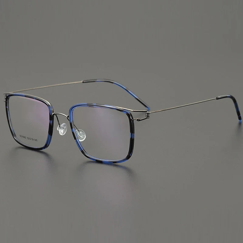 7G Japanese Style Square Sunglasses Frames of Fine Quality Acetate and Alloy Glasses for Men with Case