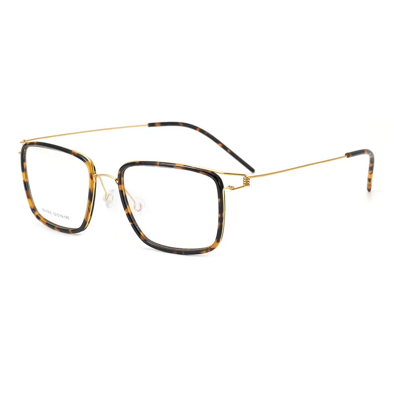 7G Japanese Style Square Sunglasses Frames of Fine Quality Acetate and Alloy Glasses for Men with Case