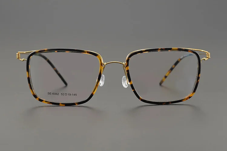 7G Japanese Style Square Sunglasses Frames of Fine Quality Acetate and Alloy Glasses for Men with Case