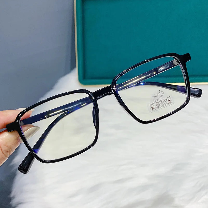 Ahora Square Reading Glasses Frame Ultalight Anti Blue Light Transparent Presbyopic Eyeglasses Goggles New +1.0...+4.0