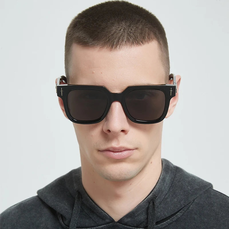British Style Sunglasses for Men Thick Acetate Luxury Designer Sunglasses Women Occhiali Da Sole Da Uomo Glasses for Men