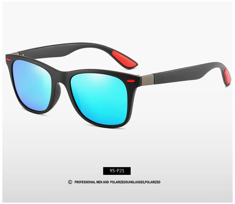 Classic Polarized Brand Design Sunglasses Men Women Driving Fishing Square Frame Sun Glasses Male Goggle UV400 Gafas De Sol