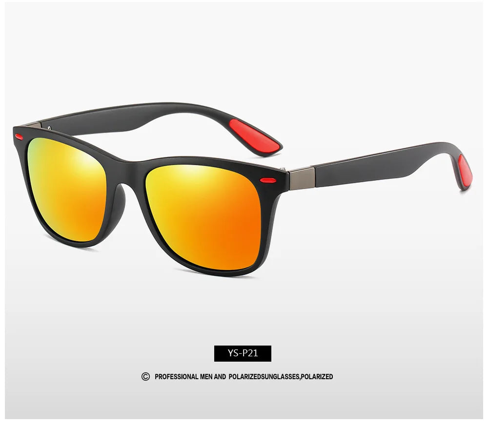 Classic Polarized Brand Design Sunglasses Men Women Driving Fishing Square Frame Sun Glasses Male Goggle UV400 Gafas De Sol