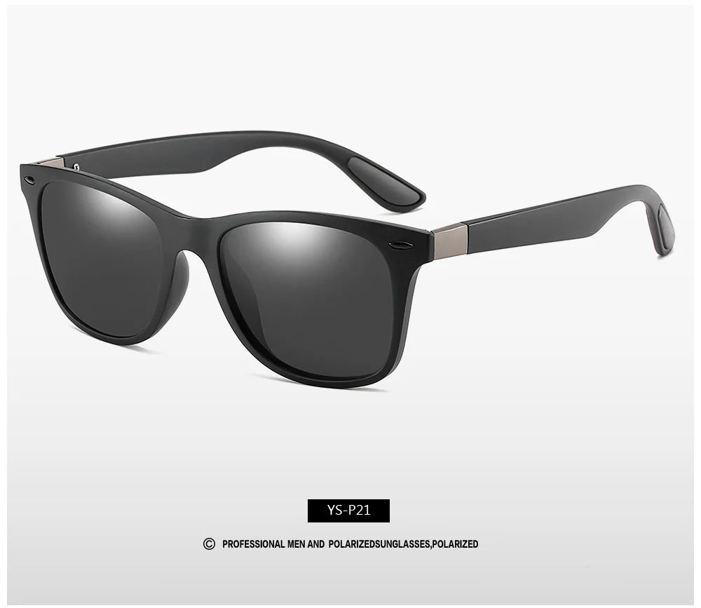 Classic Polarized Brand Design Sunglasses Men Women Driving Fishing Square Frame Sun Glasses Male Goggle UV400 Gafas De Sol