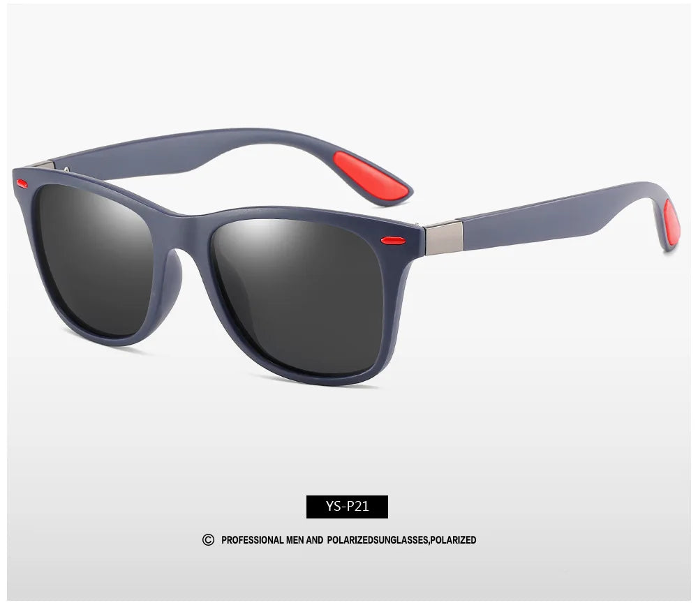 Classic Polarized Brand Design Sunglasses Men Women Driving Fishing Square Frame Sun Glasses Male Goggle UV400 Gafas De Sol