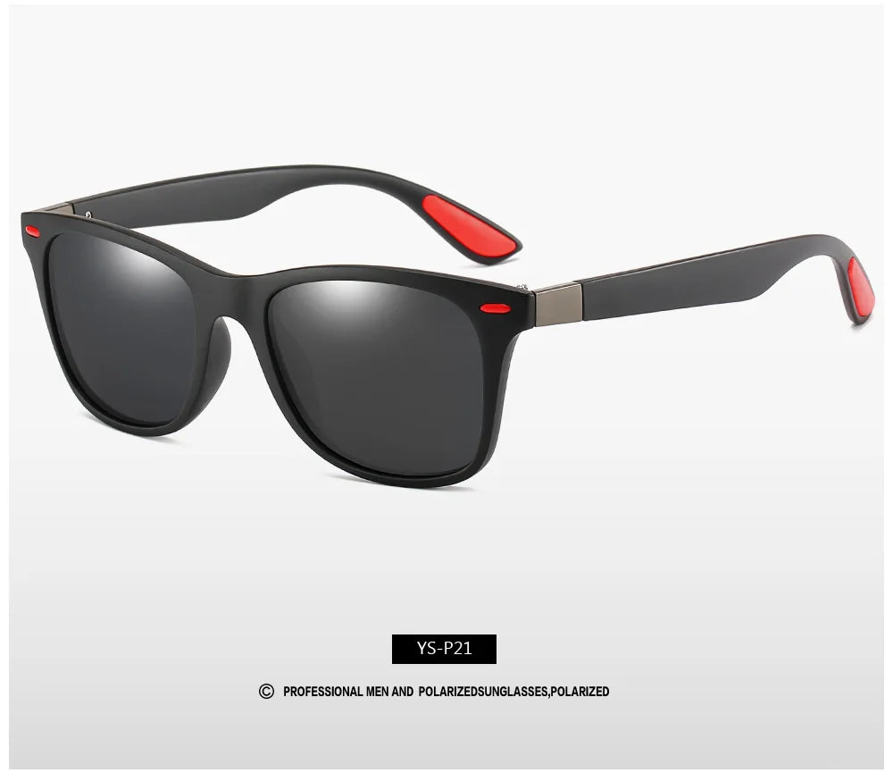 Classic Polarized Brand Design Sunglasses Men Women Driving Fishing Square Frame Sun Glasses Male Goggle UV400 Gafas De Sol