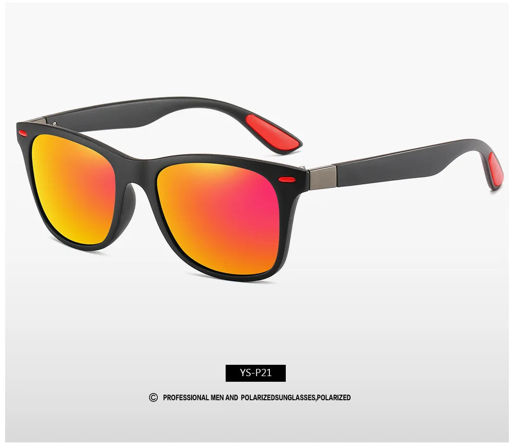 Classic Polarized Brand Design Sunglasses Men Women Driving Fishing Square Frame Sun Glasses Male Goggle UV400 Gafas De Sol
