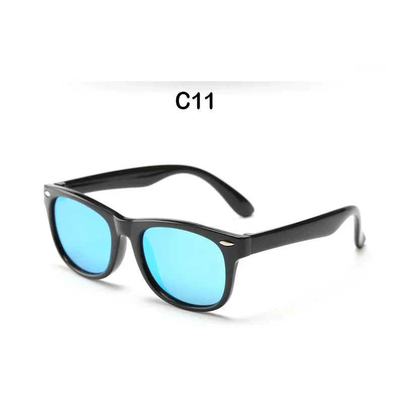 Kids Sunglasses Children Polarized Sun Glasses Boys Girls Glasses Silicone Safety Baby Shades UV400 Eyewear Age 3-12