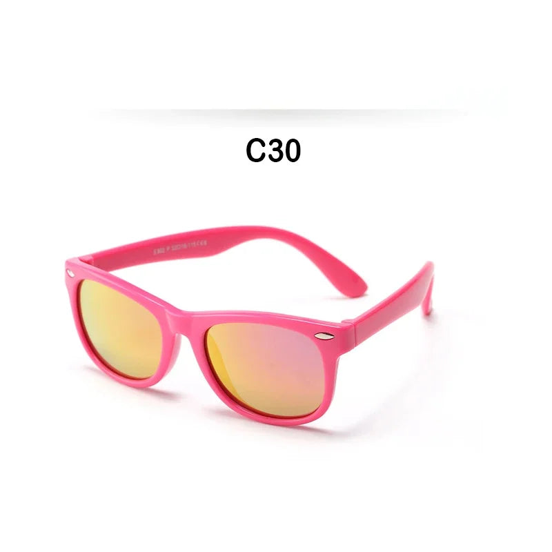 Kids Sunglasses Children Polarized Sun Glasses Boys Girls Glasses Silicone Safety Baby Shades UV400 Eyewear Age 3-12