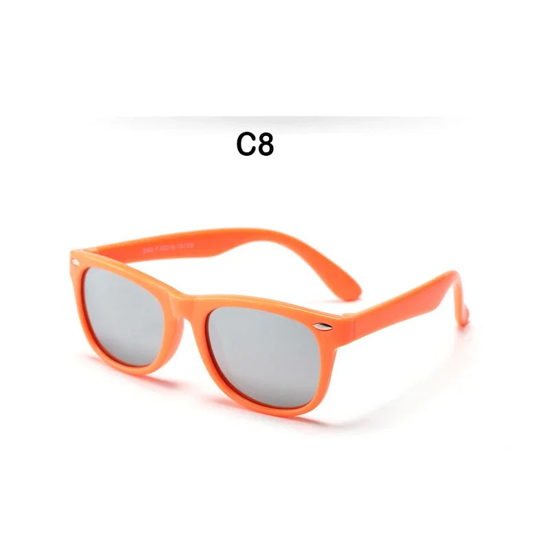 Kids Sunglasses Children Polarized Sun Glasses Boys Girls Glasses Silicone Safety Baby Shades UV400 Eyewear Age 3-12
